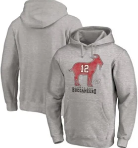 Tom Brady #12 Goat Hoodie Official New Tags Superbowl Fanatics NFL Large Rare - Picture 1 of 7
