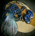 175 - déclaration de perles de graines enchanteresses avec pendentif en verre « sirmaid tail » + pièces bonus !