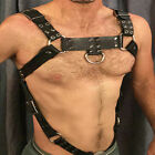 Sexy Men's Leather Body Chest Harness Straps Belts Punk Clubwear Costume 