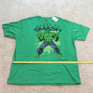 NWT Men's XL Marvel Comics Hulk Smash green t-shirt - Picture 1 of 2
