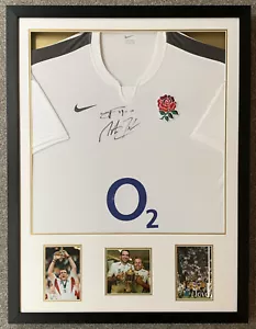 Rara maglia da rugby firmata Jonny Wilkinson Martin Johnson + COA PROOF 2003 - Foto 1 di 5