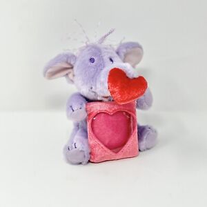 Disney Store Heffalump Picture Frame Photo Lumpy Pooh Plush Purple Elephant Rare