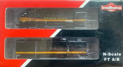 N Scale Intermountain FT A/B 69010-03 Northern Pacific NP 6002 Locomotive Set - Image 1 of 2