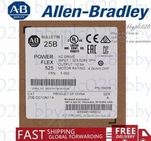 NEW Allen-Bradley 25B-D010N114 SER A PowerFlex 525 4kW (5Hp) AC Drive - Picture 1 of 3
