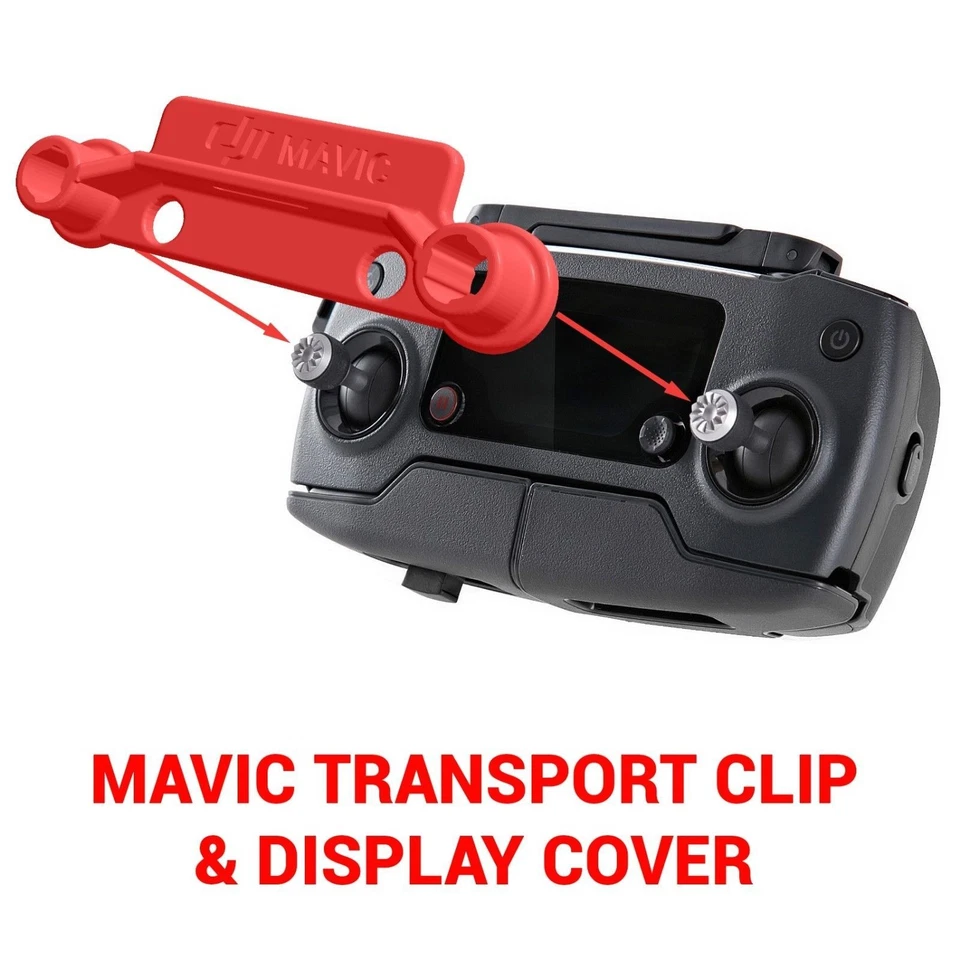 DJI MAVIC PRO - Screen Cover & Transport Clip Controller RED USA seller - Image 1 of 1
