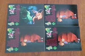 1996 UPPER DECK SPACE JAM INSERTS MARVIN'S FLIP CLIPS Lot of 4 - #F1 F27 F28 F30 - Picture 1 of 2