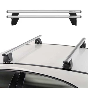 Fix Point Roof Racks Cross Bars for BMW 5 Series E39 1997-2003 Alu Silver 2x - Picture 1 of 11
