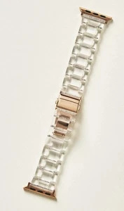 MACHETE Apple Watch Band Clear Italian Acetate NEW Anthropologie - Photo 1 sur 5
