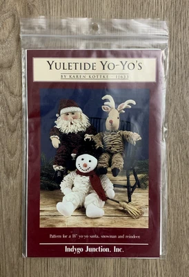 Yo Yo’s Toy Dolls  Sewing Pattern  Indygo Junction Yuletide 14” Karen Kottke - Image 1 of 4