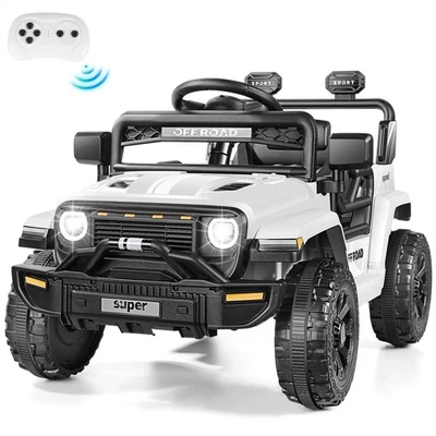 Ruedas eléctricas para niños de 12 V Jeep control remoto parental MP3 LED Foto 1 de 4