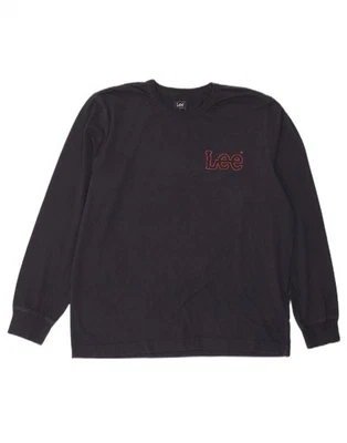 LEE Mens Graphic Top Long Sleeve Large Navy Blue Cotton DX56 - Image 1 of 3
