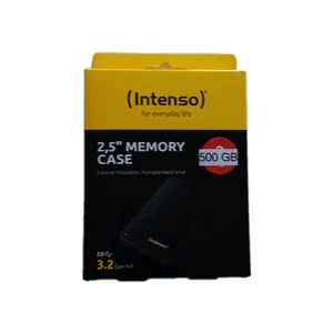 Intenso Memory Case 500 GB Externe Festplatte USB 3.0 Gen 1x1 Schwarz - Bild 1 von 5