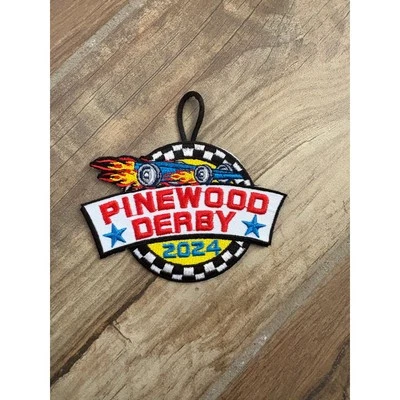 "Pinewood Derby 2024" Cub Scout Patch - count 1 - Image 1 of 2
