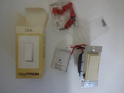 Lutron Diva DVCL-153P-LA 150W LED o 600 Incandescente Monopolo o 3 Vías Foto 1 de 4