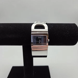 Dolce & Gabbana D&G Forever Reloj Mujer Plateado Negro Acero Inoxidable BATERÍA NUEVA  - Imagen 1 de 22
