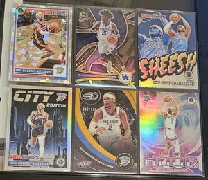 SHAI GILGEOUS ALEXANDER GOLD SSP /199 OKLAHOMA CITY THUNDER 6 CARD LOT MVP MINT - Picture 1 of 2