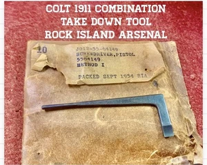 US 1911 Colt 3in1 Combination Take Down Tool. From ROCK ISLAND ARSENAL. #64149 - Picture 1 of 11