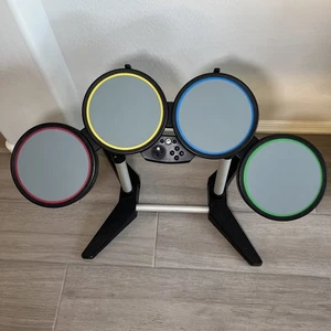 Rock Band Drum Kit Set with Stand Harmonix Model 19092 Wired Rare Black USB - Picture 1 of 13