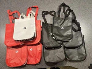 Lululemon wiederverwendbare Einkaufstaschen (10 Stück) 11x9x4 🔥 - Bild 1 von 2
