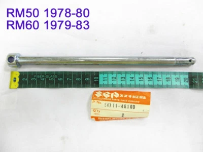 Suzuki RM50 Front Wheel Axle 1978-80 NOS RM60 FRONT AXLE 1979-83 PN: 54711-46100 Foto 1 de 4