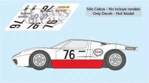 Decals Ford GT40 Le Mans Test 1971 76 1:32 1:43 1:24 1:18 calcas - Picture 1 of 1