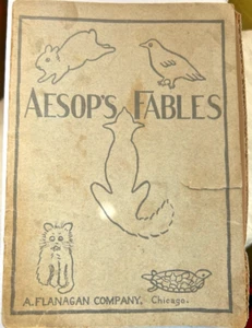 Fabeln Of Aesop Printed A FLANAGAN CO CHICAGO - Bild 1 von 3