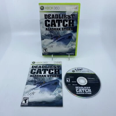 Deadliest Catch: Alaskan Storm (Microsoft Xbox 360, 2008) Complete In Box - Image 1 of 4