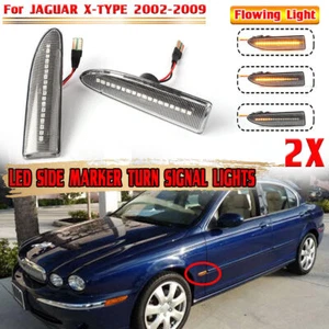 Per JAGUAR X-TYPE 02-09 Dinamico LED indicatore direzione freccia laterale Clear - Afbeelding 1 van 9