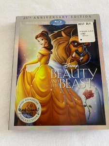 BEAUTY AND THE BEAST (25th ANNIVERSARY ED.) (BLU-RAY, 2016) + DVD + DIGITAL-NEW - Foto 1 di 5