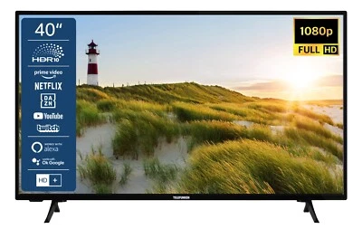 Telefunken XF40SN550S 40 Zoll Fernseher Smart TV Full HD HDR Triple-Tuner - Bild 1 von 4