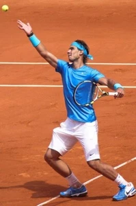 ● RARE RAFA NADAL FRENCH OPEN 2011 TENNIS BLUE SHIRT NIKE SIZE MEN'S ADULT M ● - Picture 1 of 10