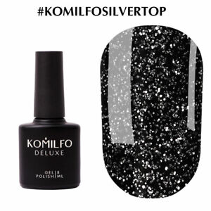 KOMILFO Rubber / Glitter / Cover / French BASE and TOP No Wipe / Matte Gel Nail