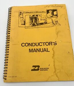 1980 Burlington Northern Railroad Conductor's Manual