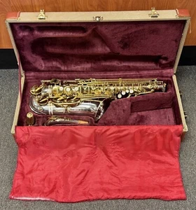 Jupiter JAS-869 Silver Plated Eb Alto Saxophone with Hard Case - Picture 1 of 20