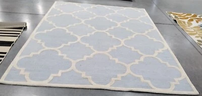 LIGHT BLUE / IVORY 8' X 10' Back Stain Rug, Reduced Price 1172743768 CAM140A-8 - Image 1 of 4