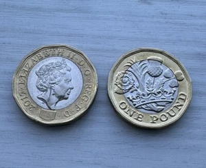 Double Sided Coin New 12 Sided One Pound Coin £1 Double Heads Double Tail Coin - Picture 1 of 19