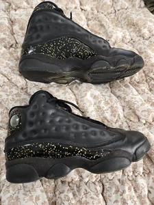 Nike Air Jordan 13 Retro GS schwarz gold Glitzer Größe 7Y Damen 8,5 DC9443-007 - Bild 1 von 8