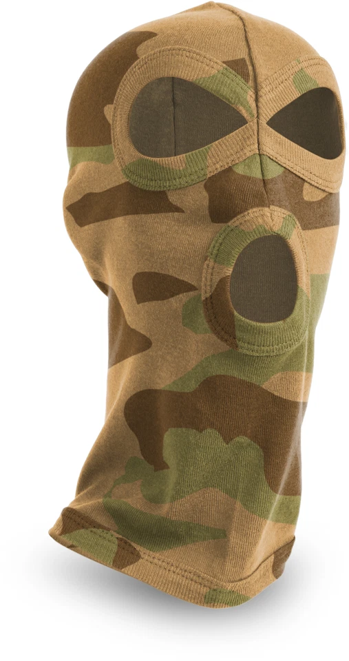 3-Loch Sturmhaube aus 100 % Baumwolle, atmungsaktiv - Bild 1 von 1