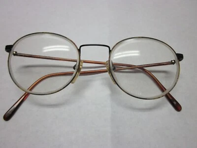 Monturas de gafas redondas Geoffrey Beene GB 1090 MBR/BM marrón 49-20 140 mm, Italia Foto 1 de 4