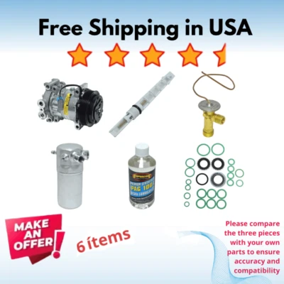 Compresor y válvula aire acondicionado apto para Chevrolet P30 1996, GMC P3500 1996 Foto 1 de 4