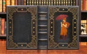 1869 Robinson Crusoe by Daniel De Foe From Library of Eugene Field Bayntun Rare - Picture 1 of 24