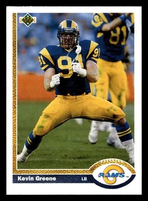 Kevin Greene 1991 Upper Deck #162 Los Angeles Rams FOOTBALL *081 - Image 1 of 2