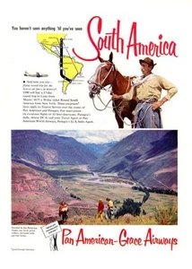 1952 PanAm Panamerikanische Südamerika Peruanische Szenen DRUCKANZEIGE - Bild 1 von 1