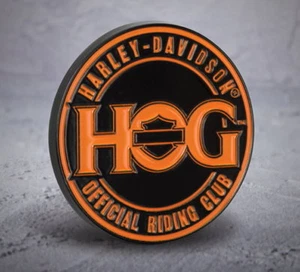 HARLEY DAVIDSON OWNERS GROUP OFFICIAL RIDING CLUB VEST PIN HOG JACKET BIKER PIN - Picture 1 of 3