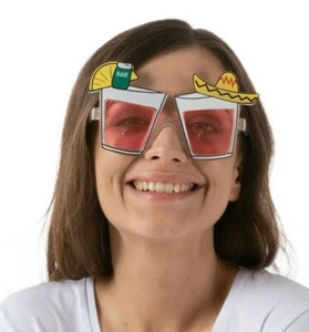 Mexican Sombrero Sunglasses Glasses Funny Novelty Sombrero Fancy Dress Costume - Picture 1 of 1
