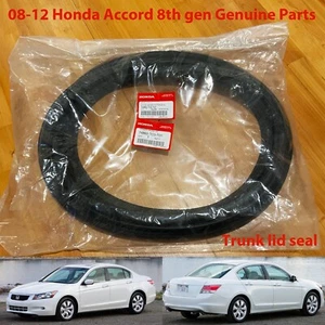 08-12 Genuine Honda Accord 8th gen trunk lid weatherstrip rubber seal - Picture 1 of 5