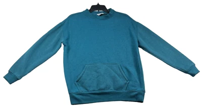 Danskin свитер женщин размер маленький синий внутренний флис передний карман длинным рукавом - Изображение 1 из 4