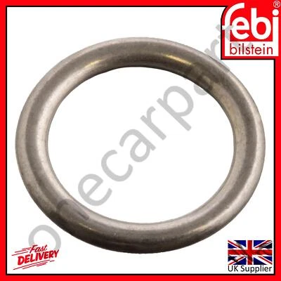 Oil Drain Plug Sealing Ring Fits Skoda Laura Octavia Rapid 2004 on Febi 39733 - Image 1 of 4
