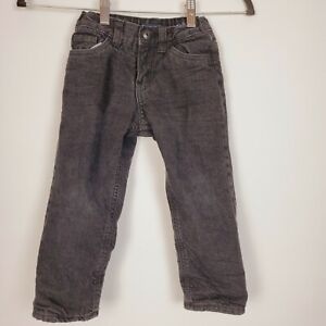 Oshkosh Boys Fleece Lined Black Jeans Size 2T Straight Jeans Warm Comfortable HN