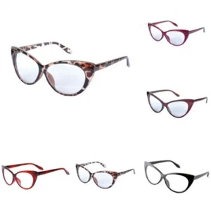 Retro 50s/60s Clear Lens Cat Eye Glasses/Sunglasses Rockabilly Vtg Grease Pin Up - Picture 1 of 11